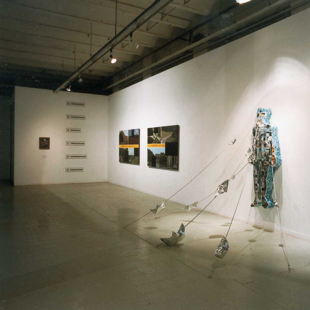 installatie voor '750 meter Den Haag', 1999