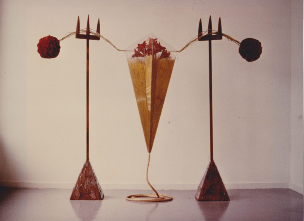 'spatial object', made after a drawing from 1988