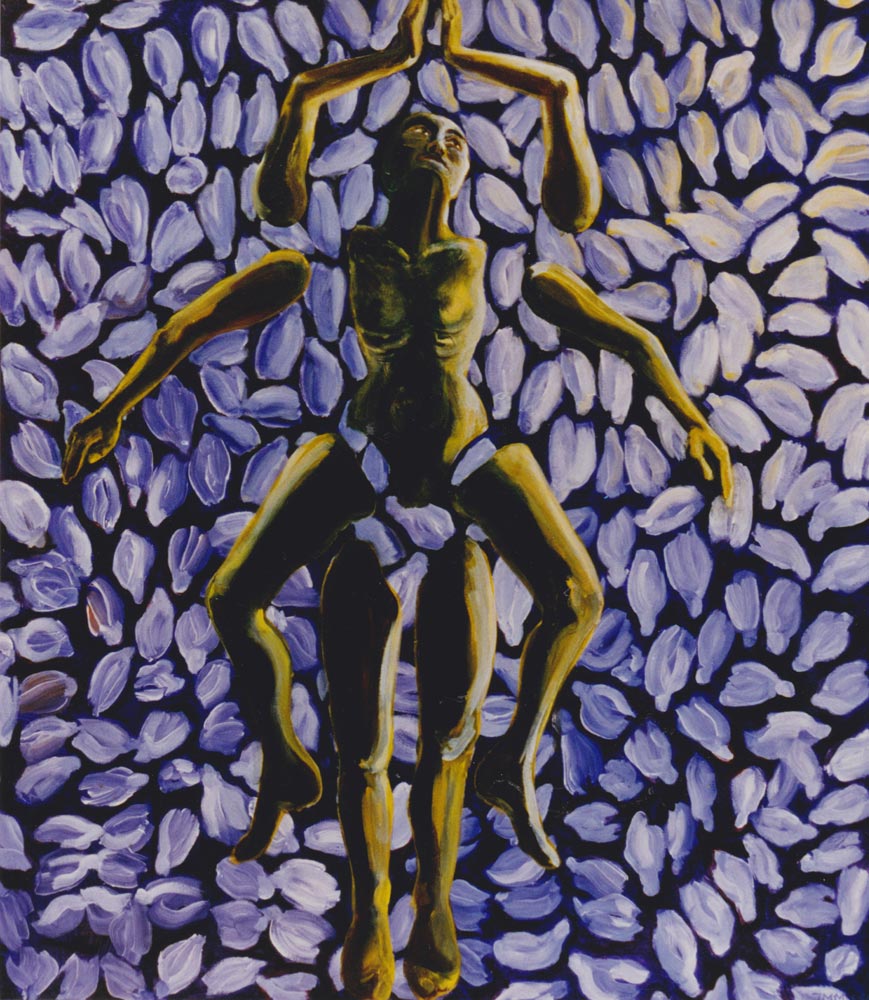 acrylverf op linnen, 125 x 110 cm,1997(India)