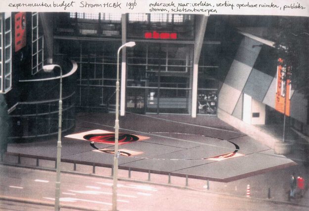 ontwerp plein voor Theater aan het Spui, Den Haag, 1996